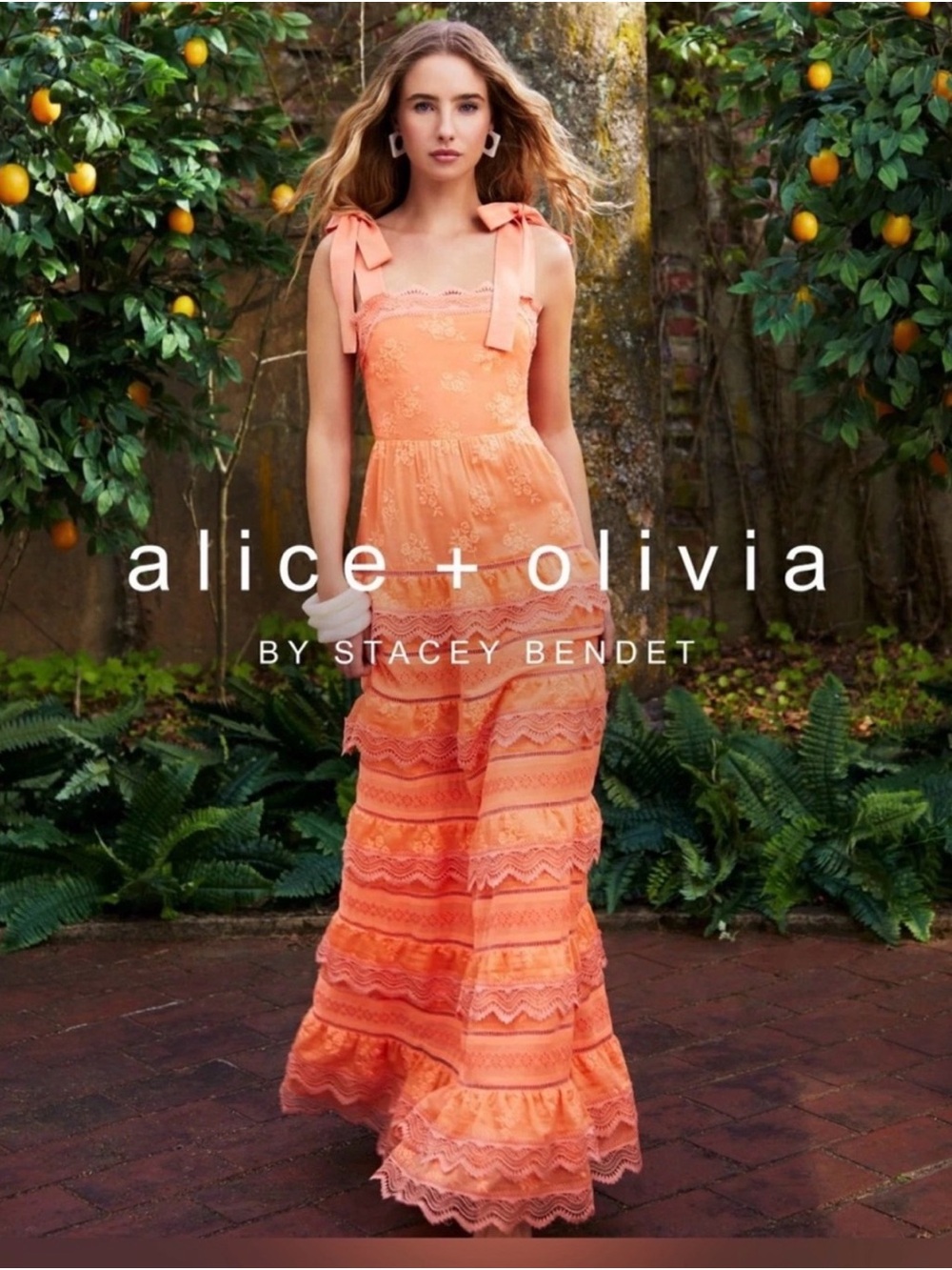 Alice + Olivia Vega Tiered Maxi Dress